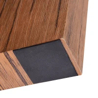 HOMCOM 75" 360 Degree Rotating Corner Computer Desk Modern L-Shaped Home Office Workstation with 2 Storage Shelves, Bookshelf, Walnut Brown(m-12)