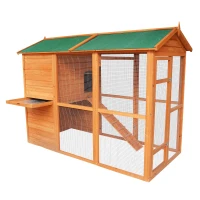 Pawhut Large Backyard Chicken Coop with Outdoor Run(m-7)