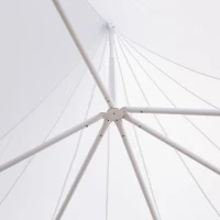 Outsunny 29' x 20' Large 10-Wall Social Event Wedding Reception Castle Gazebo Canopy Tent - White(m-13)