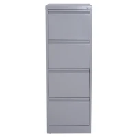 Vinsetto Metal 4 Drawer Vertical Locking Filing Cabinet - Grey(m-5)