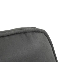 HomCom Twin Size Convertible Sleeper Bed Lounger Chair Faux Suede Microfiber Slip Cover - Gray(m-19)