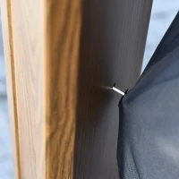 Outsunny 10' x 10' Wood Backyard Hardtop Canopy Gazebo with Screened Curtains, Sling Netting and Strong Frame(m-14)