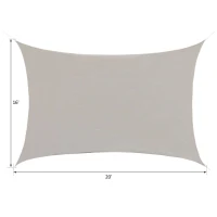 Outsunny Sun Shade Sail - UV Block Canopy for Outdoor Patio, Garden - Triangle, Square, Rectangle Options(m-2)