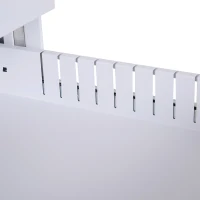 Vinsetto 24" Metal 3 Drawer Locking Under Desk Filing Cabinet On Wheels - White(m-12)