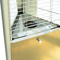 Outsunny 90" Stainless Steel Pyramid Patio Heater with Wheels(m-3)