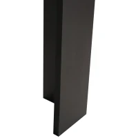 HomCom 40" Space Saving Modern Home Office Computer Desk Bookshelf Combo - Black(m-12)