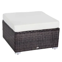 Outsunny 6 Piece Outdoor Patio Garden Conversation PE Rattan Wicker Sofa Sectional Furniture Set(m-10)