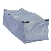 Outsunny 47" 2-Persom Wooden Outdoor Storage Bench with Removable Waterproof Lining(m-8)