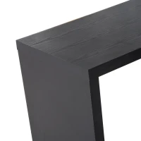 HomCom Foldable Convertible Rotating Office Desk Shelf Combo Writing Table - Black(m-12)