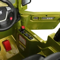 Aosom Ride On Car Off Road Truck SUV 12V Kids Electric Battery Powered Off Road Truck with Remote Control and MP3, Adjustable Speed, Green(m-13)
