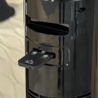 HOMCOM 38" Bedroom Tower Fan with Aroma Diffuser, 70掳 Oscillating, 3 Speeds, 12H Timer, Remote Control, Black(m-14)