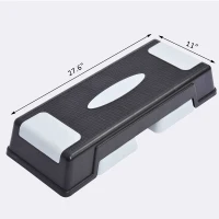 Soozier 28" Aerobic Step Fitness Platform - Adjustable 5" - 7" - 9"(m-3)