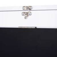 HOMCOM Wall Mounted Space Saving Writing Table Foldable Computer Desk with a Blackboard for Notes Book(m-10)