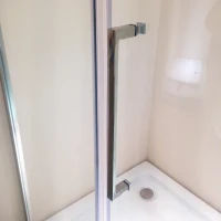 Kleankin 35.5"x35.5"x74.75" Aluminum Sliding Glass Room Elegant Conered Shower Enlosure(m-3)
