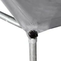 PawHut 10ft Outdoor Pet Dog Run House Kennel Shade Cage Enclosure w/ Cover Playpen - Silver(m-10)