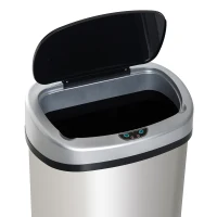 HomCom 48L / 12.5 Gallon Stainless Steel Automatic Motion Sensor Trash Can(m-12)