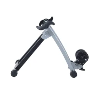 Soozier Indoor Kinetic Bike Trainer Exercise Cycling Resistance Stand - Silver(m-7)