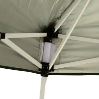 Outsunny 8'x 8' Foldable Outdoor Canopy Pop Up Event Tent with Slanted Legs - Green(m-5)