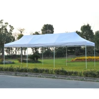 Outsunny 29' x 10' Pop Up Canopy Party Wedding Event Tent with Carrying Case - White(m-2)