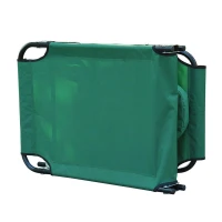 Outsunny Folding Face Down Opening Beach Sun Lounger - Green(m-3)