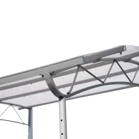 Outsunny 7' x 9' Outdoor Steel Frame Sun Shade Canopy(m-4)