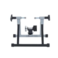 Soozier Indoor Kinetic Bike Trainer Exercise Cycling Resistance Stand - Silver(m-4)