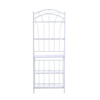 HomCom 66" Steel Indoor Bakers Rack (White)(m-2)