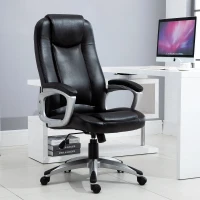 Vinsetto PU Leather High Back Ergonomic Executive Office Chair Computer Desk Seat(m-2)
