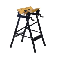 HomCom 25” Adjustable Folding Portable Work Bench and Vise – 385lb Capacity(m-1)