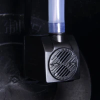 Outsunny Barrel Water Fountain Wood Metal Rustic Outdoor Apple Garden Decor Pump with Flower Planter(m-7)