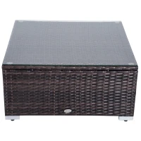 Outsunny 6 Piece Outdoor Patio Garden Conversation PE Rattan Wicker Sofa Sectional Furniture Set(m-9)