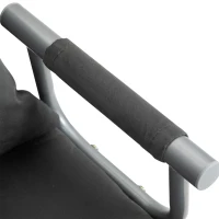 HomCom Twin Size Convertible Sleeper Bed Lounger Chair Faux Suede Microfiber Slip Cover - Gray(m-20)