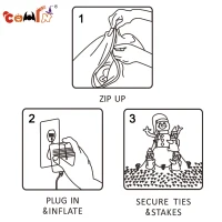 COMIN 6 Foot Tall Inflatable Snowman & Penguins Inflatable Christmas Yard Decoration(m-9)