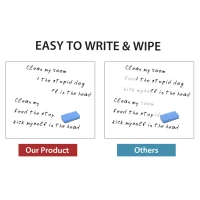 Vinsetto 28" x 40" Magnetic Height Adjustable Rolling Whiteboard Easel with Wheels(m-7)