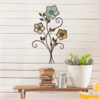 Stratton 30" Tricolor Flower Wall Decor(m-2)