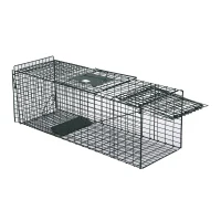 Pawhut 37" Humane Cage Live Small Animal Trap - Green(m-1)