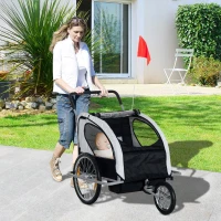 Aosom Elite 2-in-1 Double Child Bike Trailer/ Jogger(m-2)