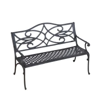 Outsunny 49" Decorative Outdoor Garden Bench(m-1)