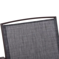 Outsunny Double Patio Glider with Tea Table, Tempered Glass, Outdoor Garden Loveseat - Relaxing Furniture for Couples(m-6)