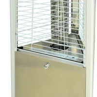 Outsunny 90" Stainless Steel Pyramid Patio Heater with Wheels(m-9)