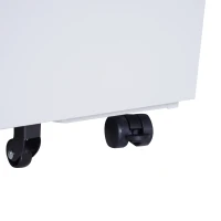 HomCom 24" Steel 3 Drawer Locking File Cabinet on Wheels - Grey(m-10)