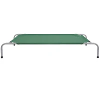 Pawhut 51" x 31" Elevated Portable Camping Pet Cot Dog Bed - Green(m-5)