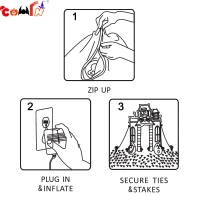 COMIN Halloween Yard Decorations 10 Foot Tall Frankenstein & Pumpkin Inflatable Arch(m-8)