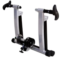Soozier Indoor Kinetic Bike Trainer Exercise Cycling Resistance Stand - Silver(m-6)
