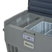 Outsunny Car Refrigerator - Portable 12v / 24v Electric Icebox Freezer (35 Quart)(m-8)