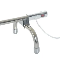 HomCom Freestanding Electric Heated Towel Warmer Drying Dryer Rail Rack Airer - Silver(m-6)