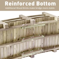 Outsunny 5' Wooden Rustic Decorative Garden Bridge with Railings - Natural Wood(m-6)