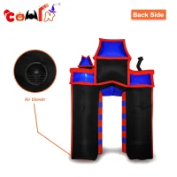 COMIN Halloween Yard Decorations 10 Foot Tall Frankenstein & Pumpkin Inflatable Arch(m-5)