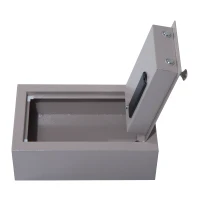 HomCom 12” x 8” x 4” Top Opening Drawer Digital Passcode Safe Home Security Storage With Emergency Keys(m-6)