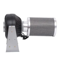HomCom 6-Inch Carbon Air Filter and Inline Fan Combo Kit(m-2)